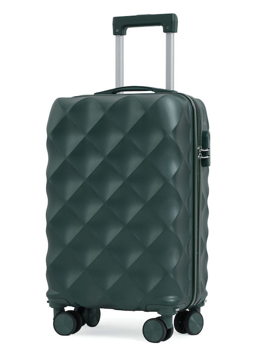 Olia Home Valiză de Călătorie Cabină Dură Green cu 4 roți Înălțime 55cm 21281010