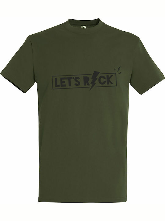 Unisex T-Shirt "Let's Rock" Army