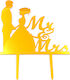 Dekoratives Plexiglas Für Kuchen Mr&mrs 0621585 Stück