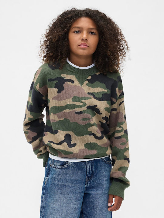 GAP Kids' Sweater Long Sleeve Camo