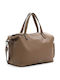 Damentasche Shopper Schultertasche Taupe