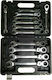 German Polygon Ratchet Ring Flexible Head 12 Pieces