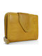Small Leather Women's Wallet Classic Yellow