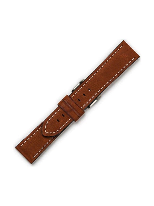 Strap Leather Strap Tabac Brown 24mm