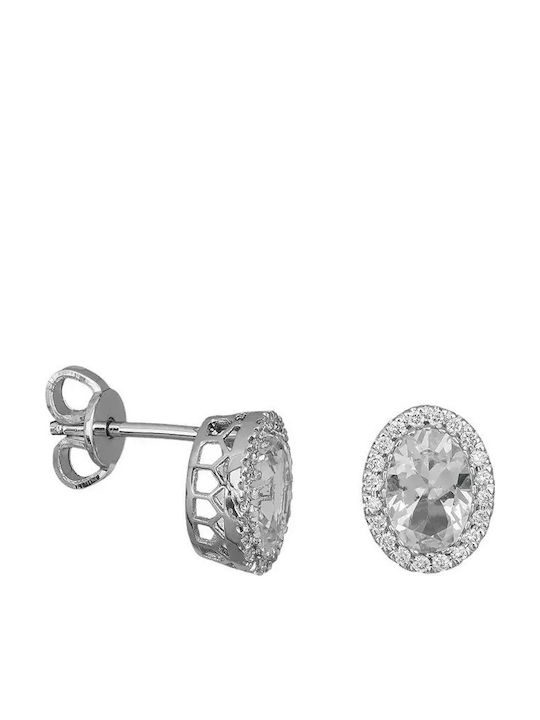 Cercei din White Gold cu Diamant