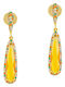 Luxenter Earrings made of Silver Gold Plated with Stones