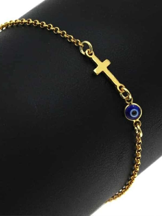 Amalfi Accessories Women's Bracelet Chain with design Eye made of Silver