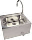 Professional Hand Sink Wall-Mounted with Foot Valve 50x41x20cm