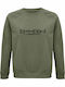 Sweatshirt Unisex Organic " Death Note Logo Mangal " Khaki