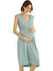 Monamise Nightgown Maternity & Nursing Mint
