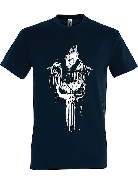 T-shirt Унисекс "Panisher Fanart" Петролен Син