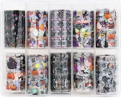 Ff Selections Folien Für Nageldesign Halloween Set 10 Stück – 4cm Ff Selections Folien Für Nageldesign Halloween Set 10 Stück – 4cm