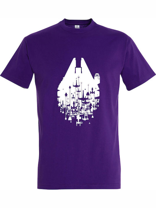 Unisex T-shirt Star Wars Spaceships Millennium ...