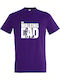 Tshirt Unisex Organic " Walking Dad Walking Dead Baby Hunting " Dark Purple