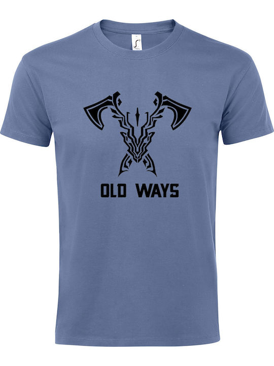 Unisex T-Shirt "Apex Legends Old Ways" Blau Indigo
