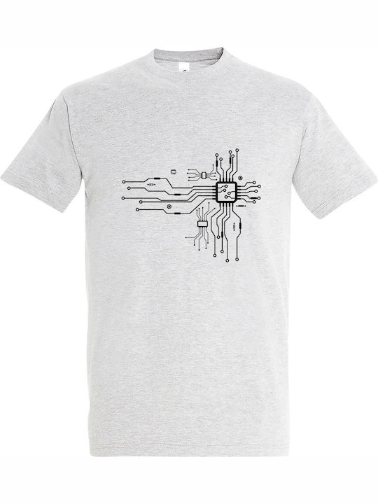 T-shirt Unisex " Cpu Heart " Ash