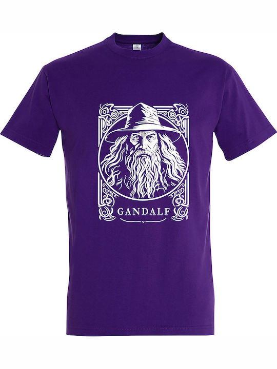 Unisex T-shirt Gandalf Lord of the Rings Wizard Dark Purple