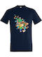 T-shirt Unisex " Minecraft Gang " French Navy