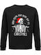 Hanorac Unisex Bumbac Organic "When You Are Dead Inside But It Is Christmas" Negru