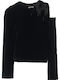 Kids Long-Sleeved Black Blouse