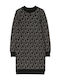 Kinderkleid R12162 Schwarz Gelb