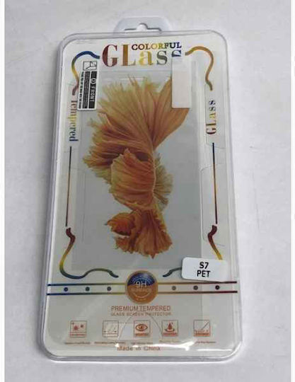 Display Glass Colorat Samsung Galaxy S7 Pet Retail Folii Protectie Telefoane