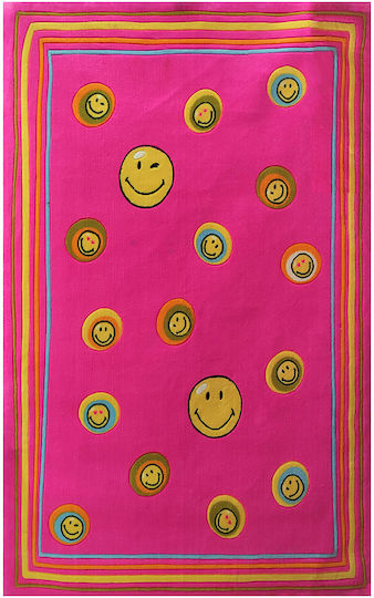 Kinderteppich 160x230cm Fuchsie Vasilas Home Smilley World 8901