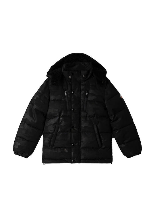 Kids' Casual Jacket with Hood Black