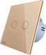 Welaik Comutator de Perete Dublu fără Cadru Auriu