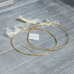Wedding Crowns Silver Plated Gold Double
