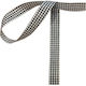 Markas Κορδέλα Καρώ 15mmx9m Black White 48398