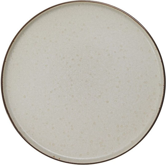 Dinner Plate 27cm Stoneware Reactive Glaze Natural 75581 Schou Made In Denmark