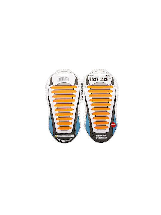 Șireturi Elastice din Silicon Easy Lace Portocalii Șireturi Elastice din Silicon Easy Lace Portocalii