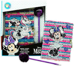 Kinder Schreibwaren-Set Notizbuch Kalender Sequin Stift Minnie Mouse Kinder Schreibwaren-Set Notizbuch Kalender Sequin Stift Minnie Mouse