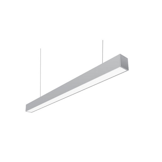 Linear Connected Aluminum LED Lighting Silver Ceiling Or Pendant 40W 230V 110° Natural White 4000K Sonata P15241