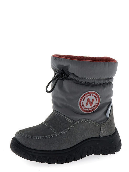 Varna Suede Kids Snow Boots Grey