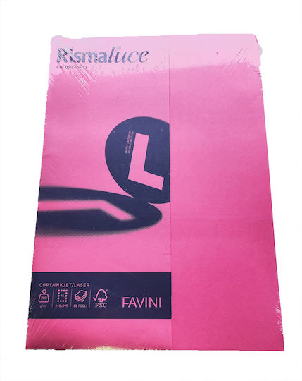 Favini 50 Φύλλα Rismaluce 200g/m2 Κυκλάμινο 58 21x29,7 A4