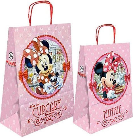 Disney Minnie Papier Tasche für Geschenke mit Motiv "Minnie" Rosa