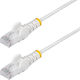 StarTech U/UTP Cat.6 Ethernet Network Cable 1.5m White