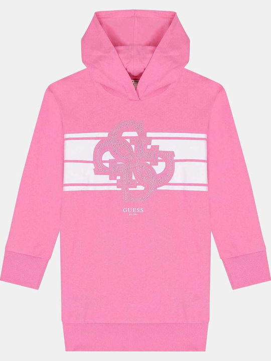 Guess Children's Dress Long Sleeve Fuchsia