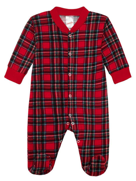 Minerva Babystrampler Langärmliges Red