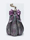 Eurolamp Christmas Plastic Figure Pumpkin Purple Height 26cm