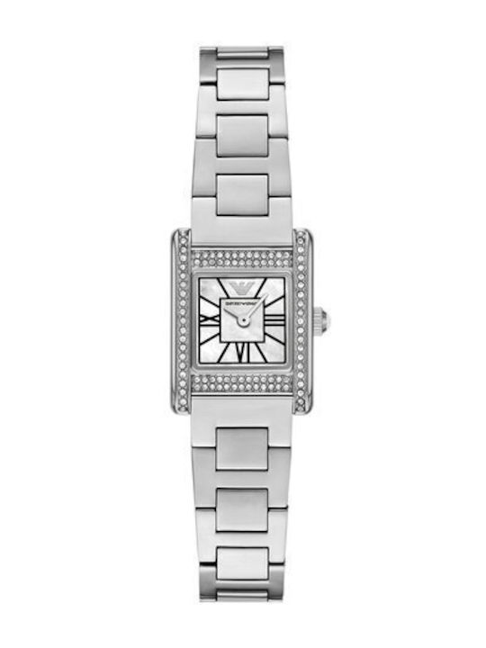 Emporio Armani Genni Ceas de Damă cu Argintiu Brățară Metalică