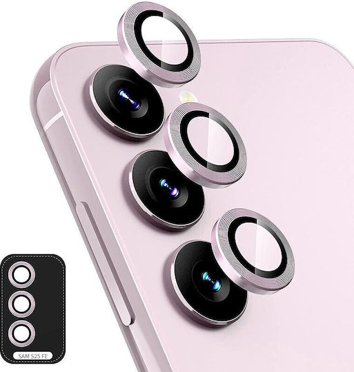 Enkay Camera Protection Tempered Glass Pink for the Samsung Galaxy S25 FE 5G