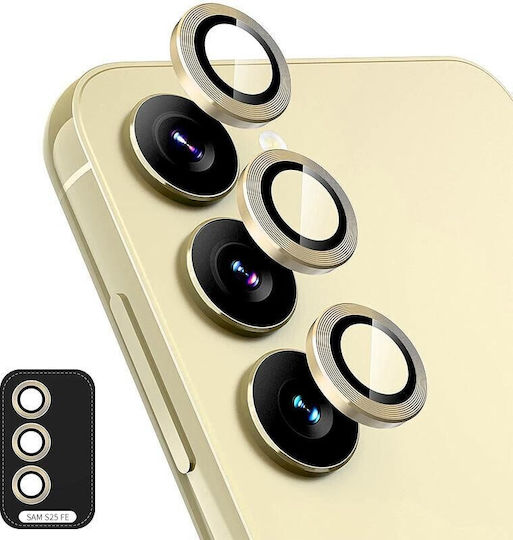Enkay Camera Protection Tempered Glass Gold for the Samsung Galaxy S25 FE 5G
