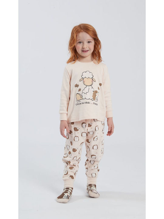 Happy People Kids Nightwear Winter Pink Pajama Set