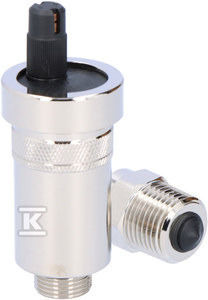 Odpow.automat.nikl.3/8" Zaw.stop.1/2"