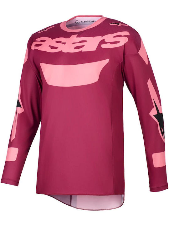 Alpinestars Racer Pentru bărbați Tricou Motocross Mânecă lungă Roșu Culoare
