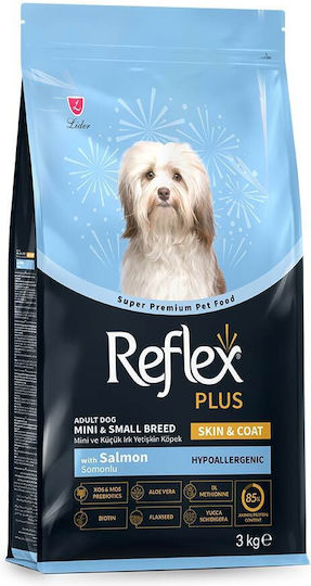 Reflex Plus Ξηρά Τροφή Σκύλου Mini Small Breed Adult Dog Skin & Coat Salmon 3kg