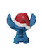 Figurină Decorativă Stitch Cu Pălărie De Moș Crăciun 8 Cm
